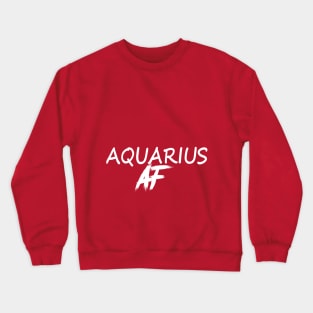 AQUARIUS AF WHITE Crewneck Sweatshirt